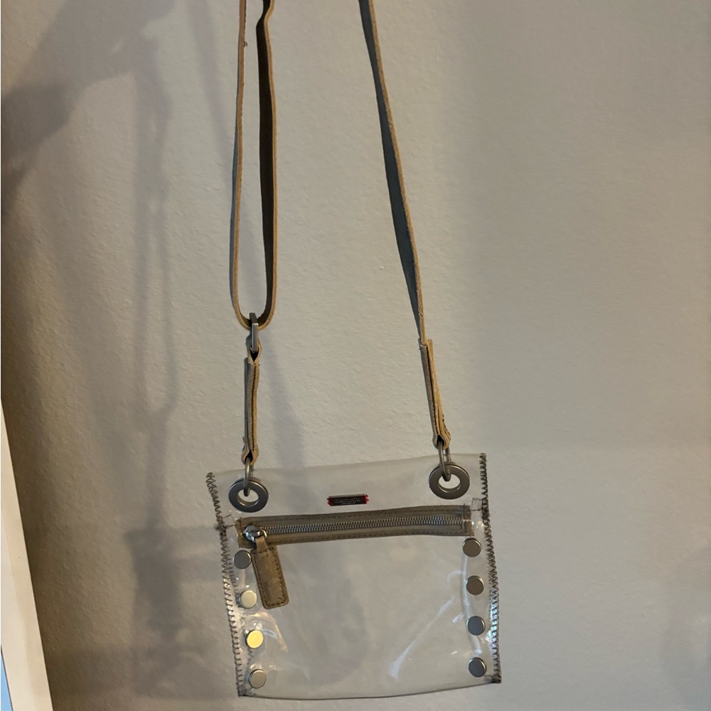 Hammitt Transparent Crossbody Bag with Tan Strap